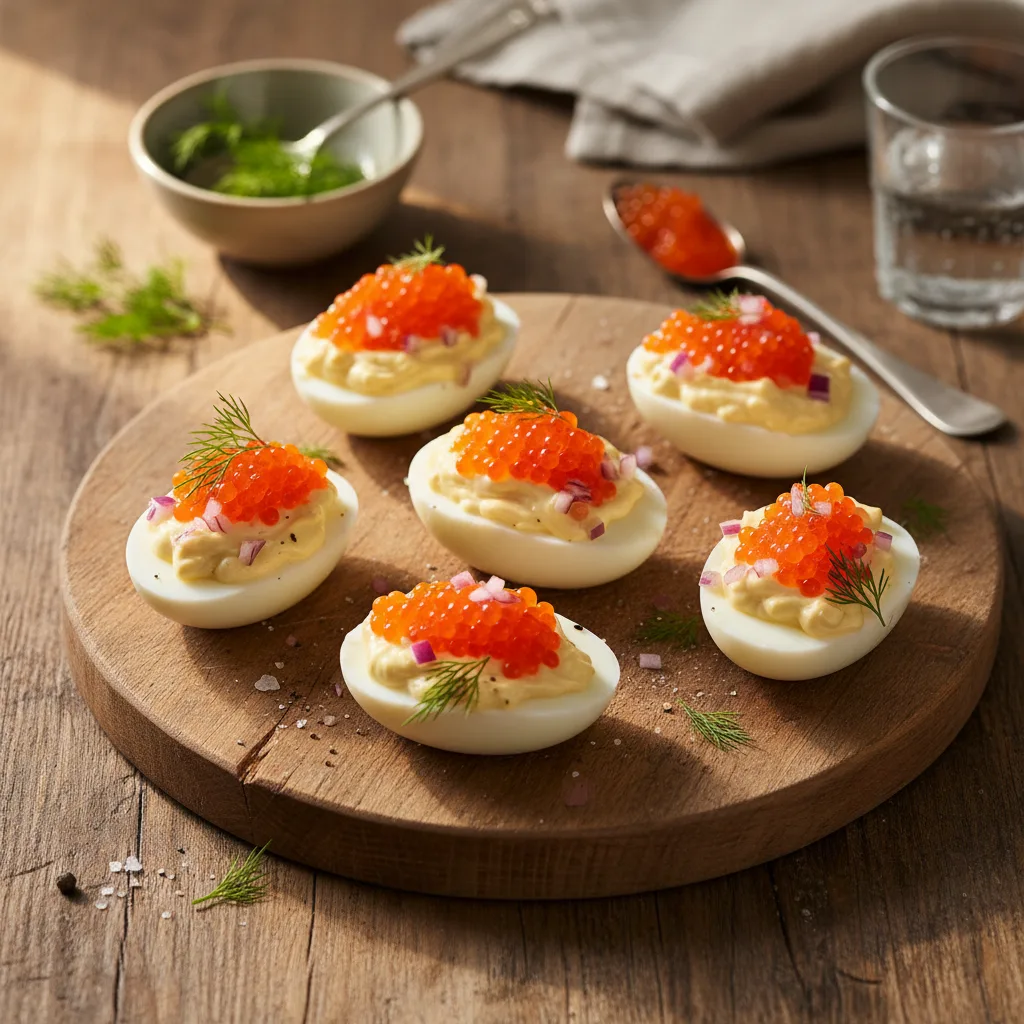 Ägghalvor med Löjrom