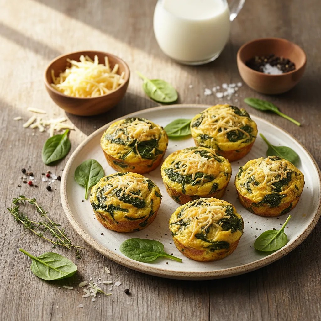 Äggmuffins med spenat