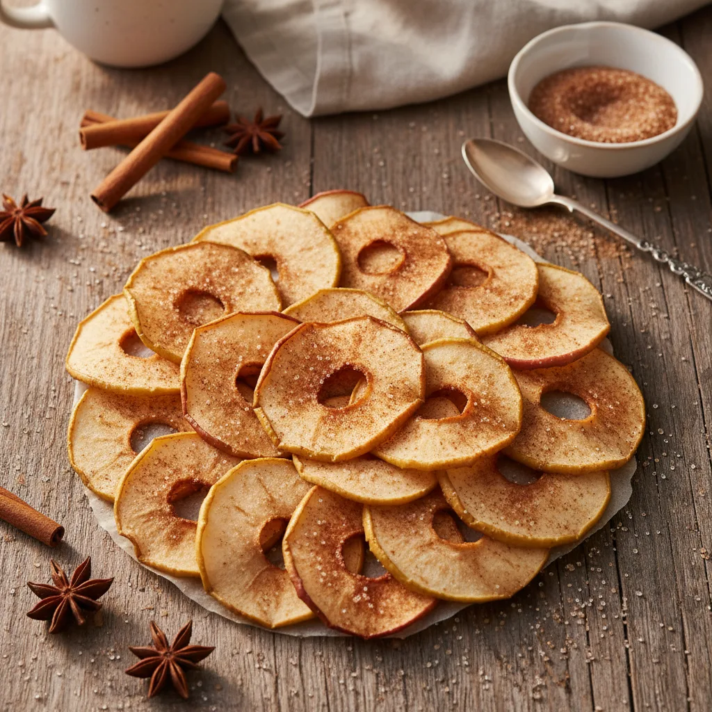 Äppelchips med kanel