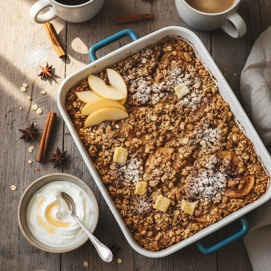 Äppelsmulpaj till frukost