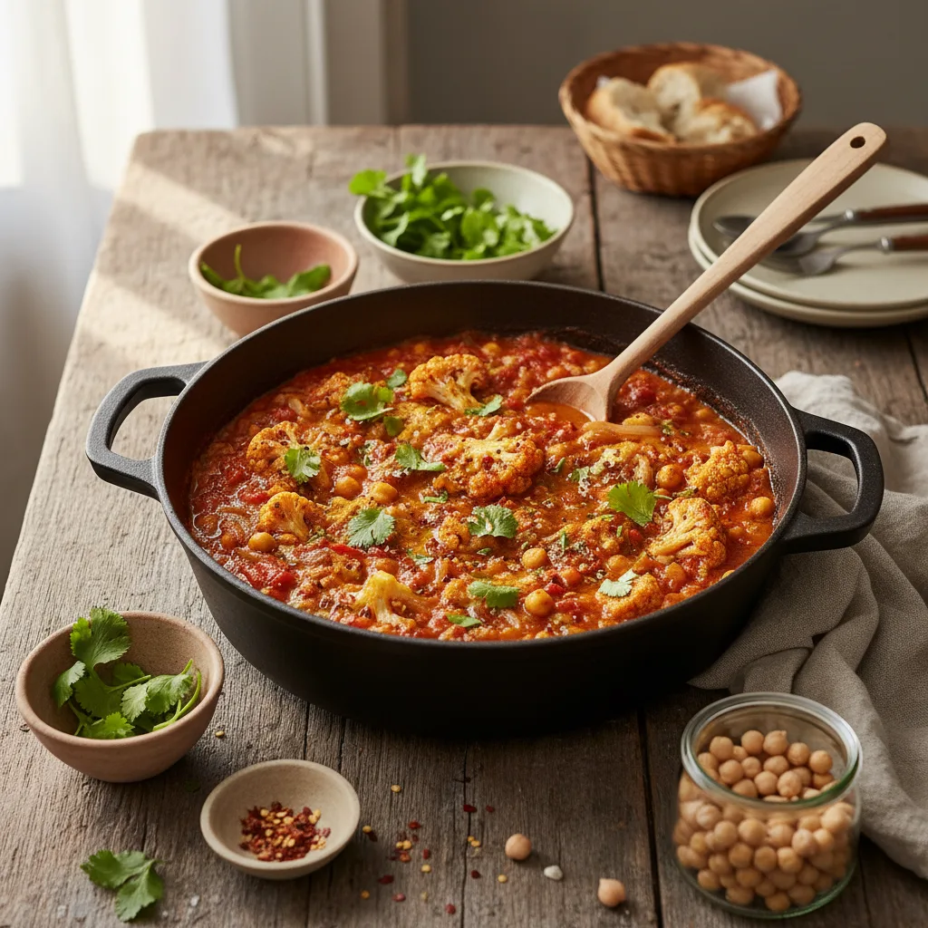 Blomkalsgryta med Kikarter