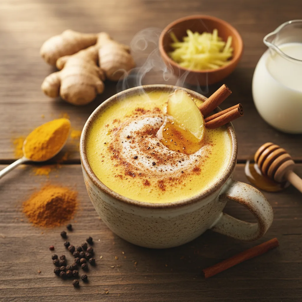 Gurkmeja-latte (Golden Milk)