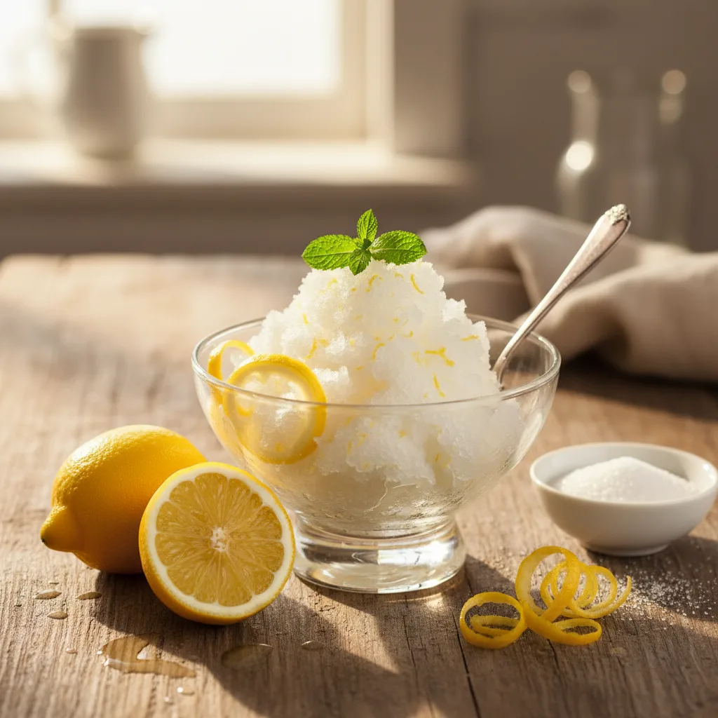 Granita al limone