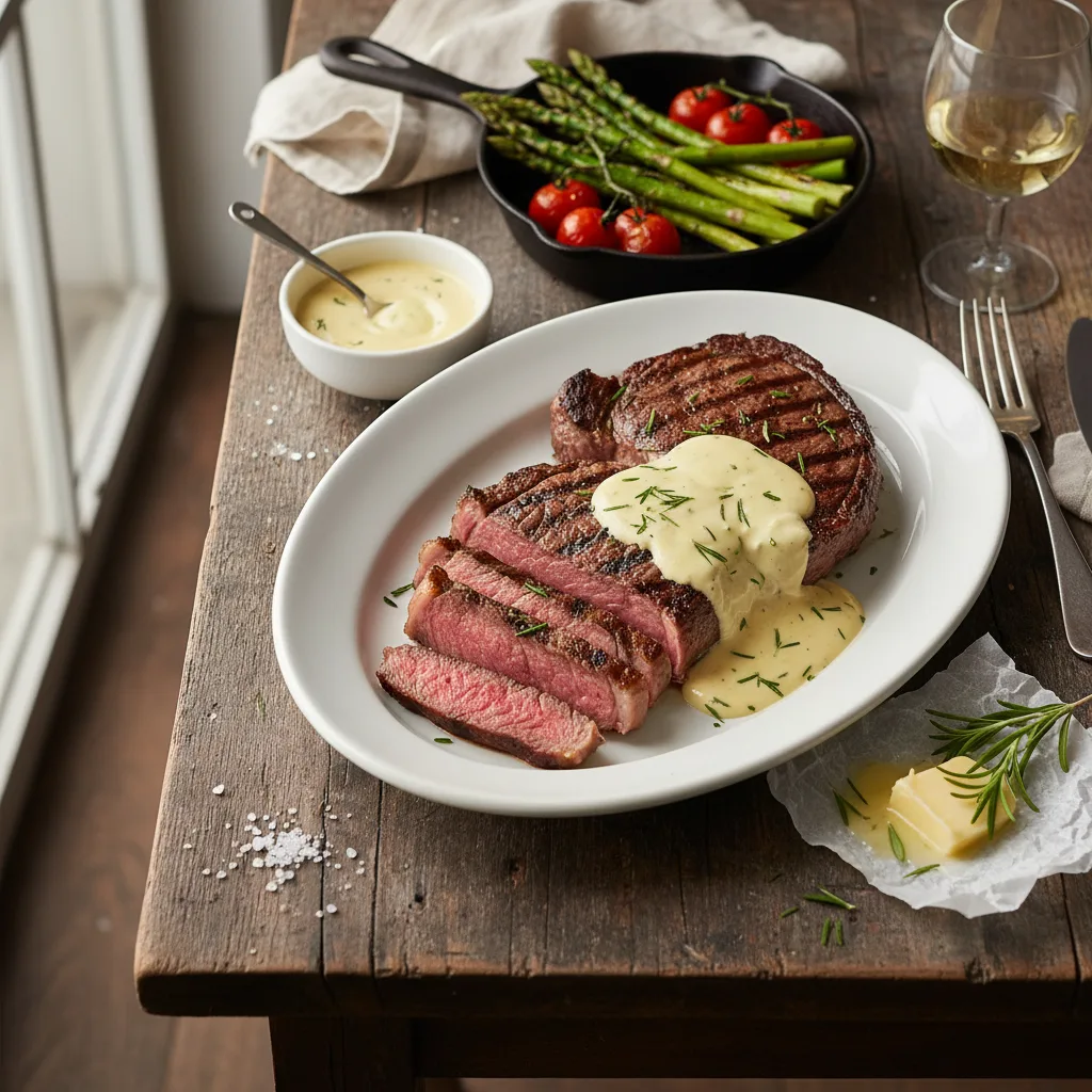 Grillad Entrecote med Bearnaisesås