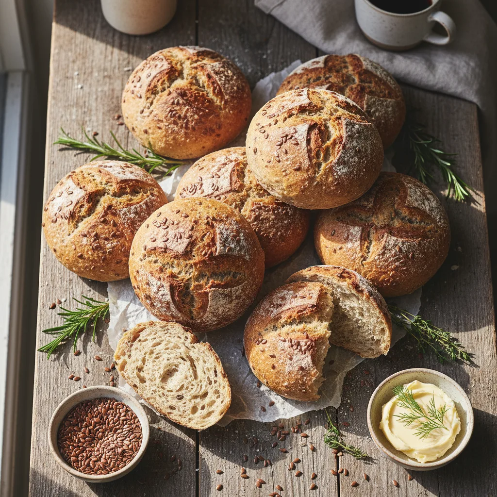 Grova frallor med linfrön