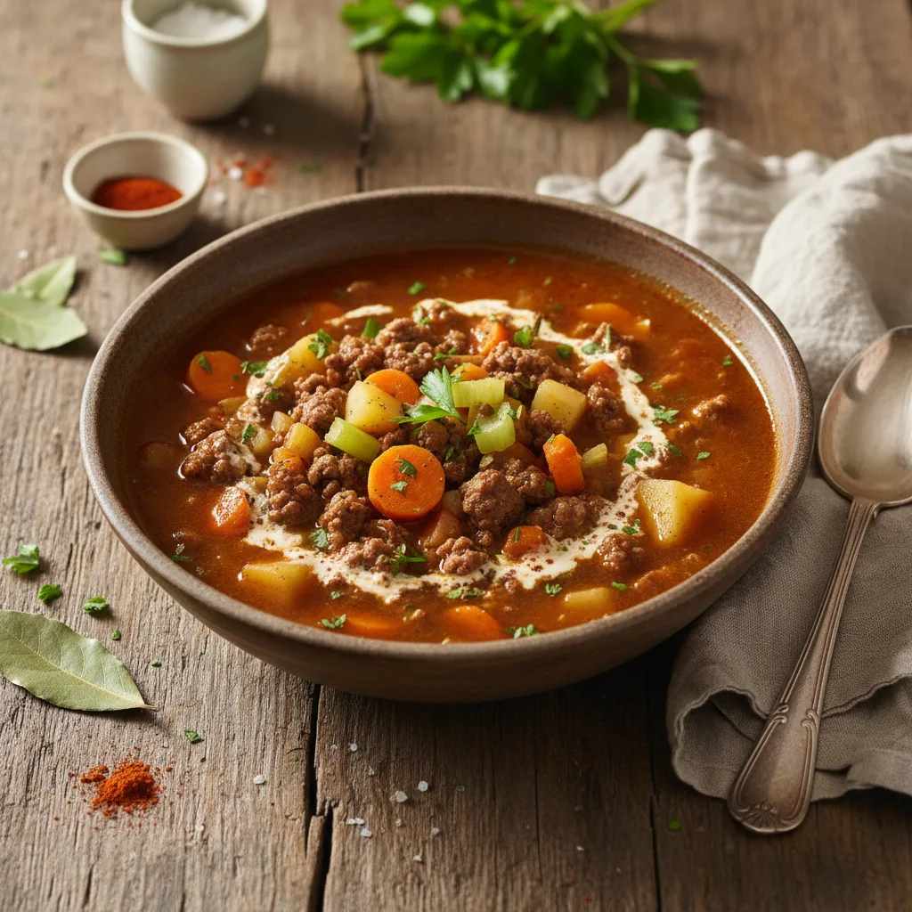 Kottfarsoppa med Potatis