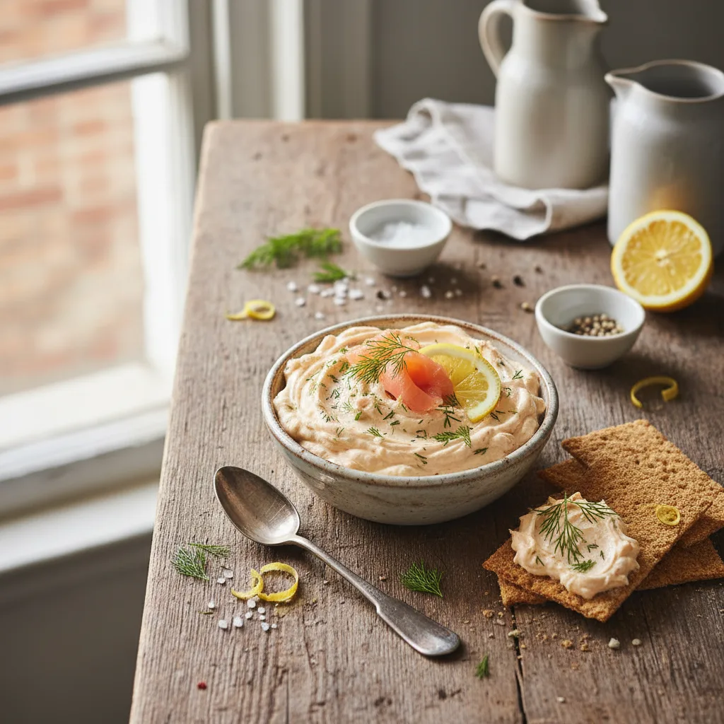 Laxmousse med pepparrot