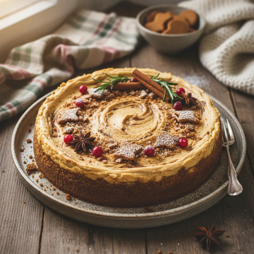 Mjuk pepparkakscheesecake