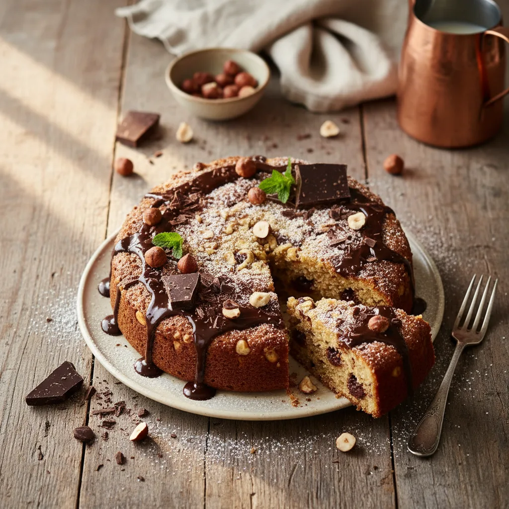 Nötkaka med Choklad