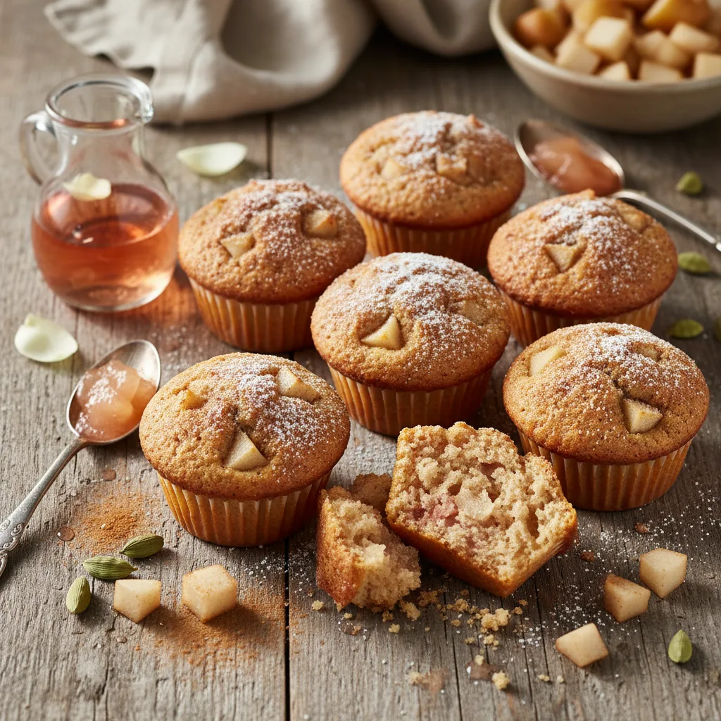 Päronmuffins med rosévin