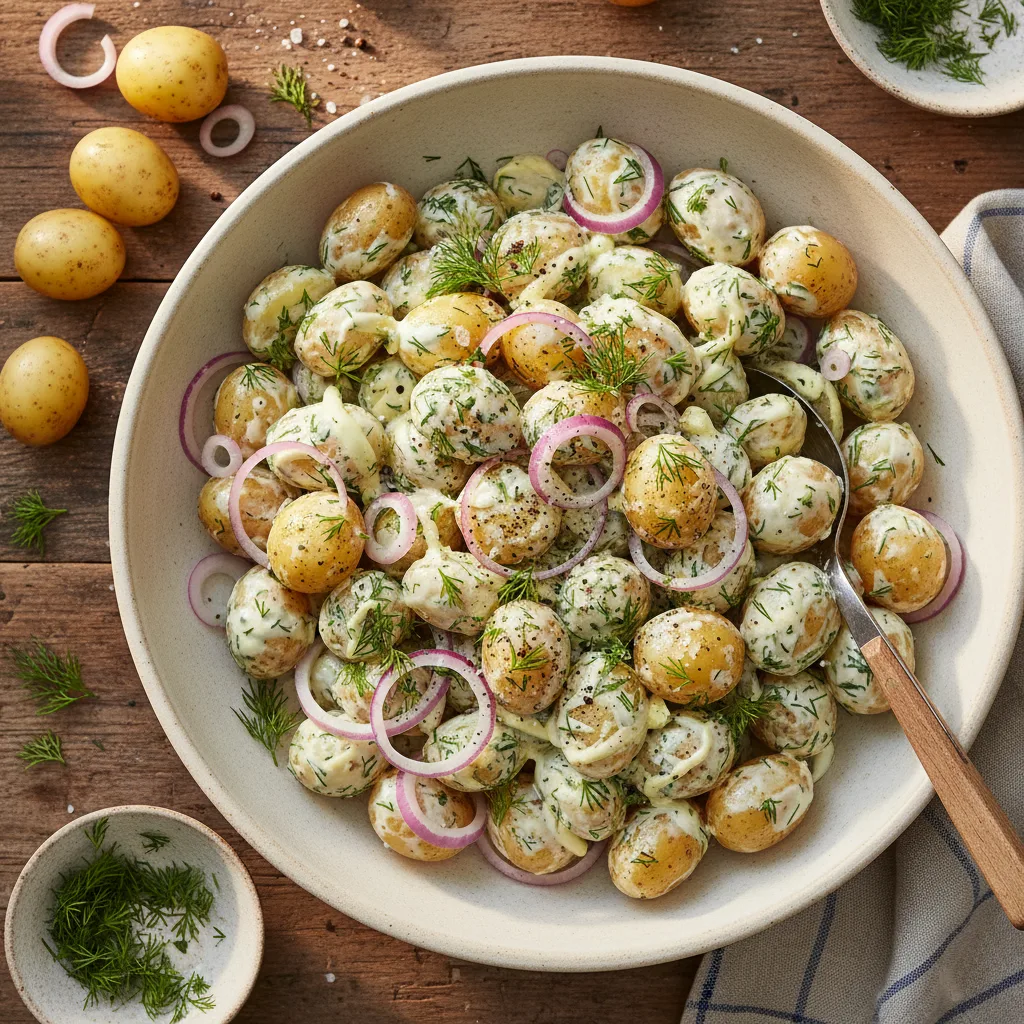 Påskens potatissallad med dill