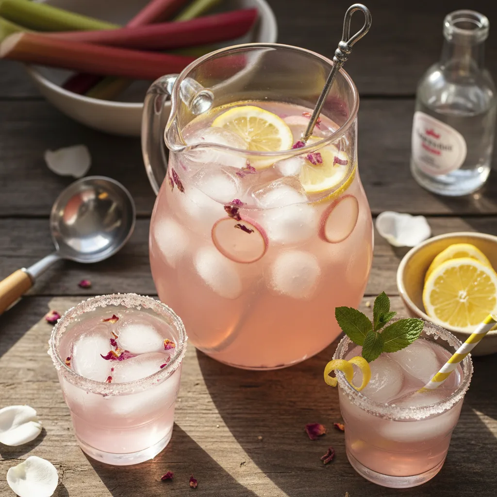 Rabarber-rosewater-lemonad