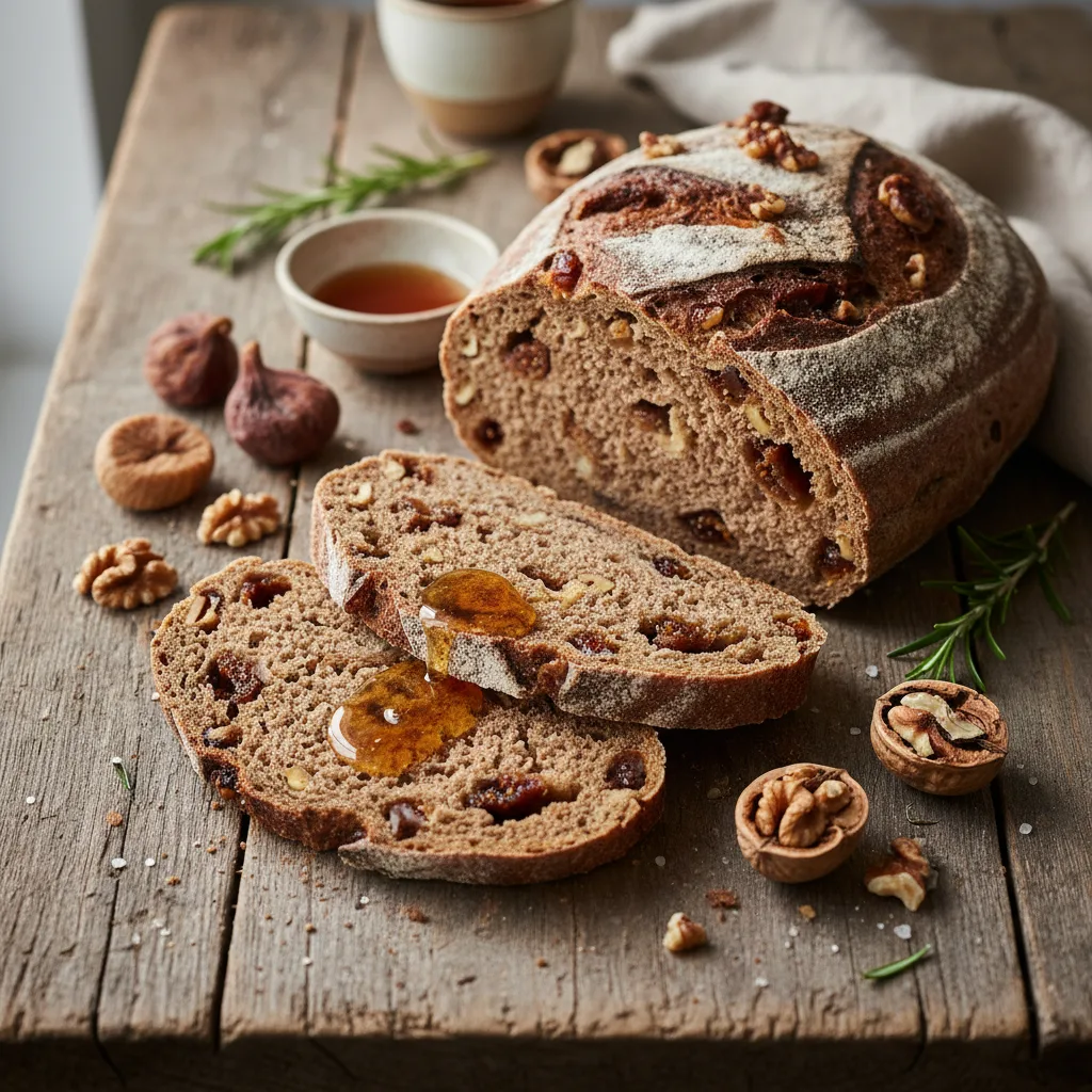Rågbröd med fikon och valnötter