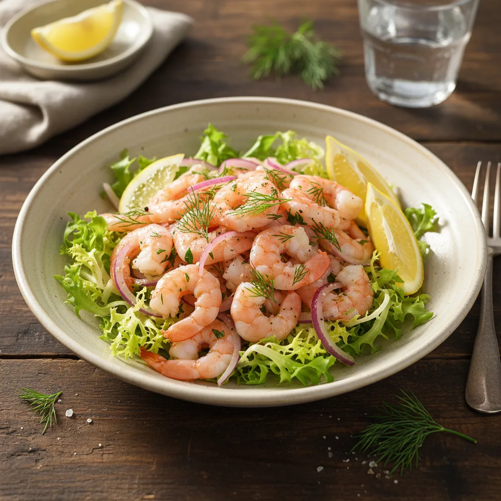 Räksallad med dill och citron