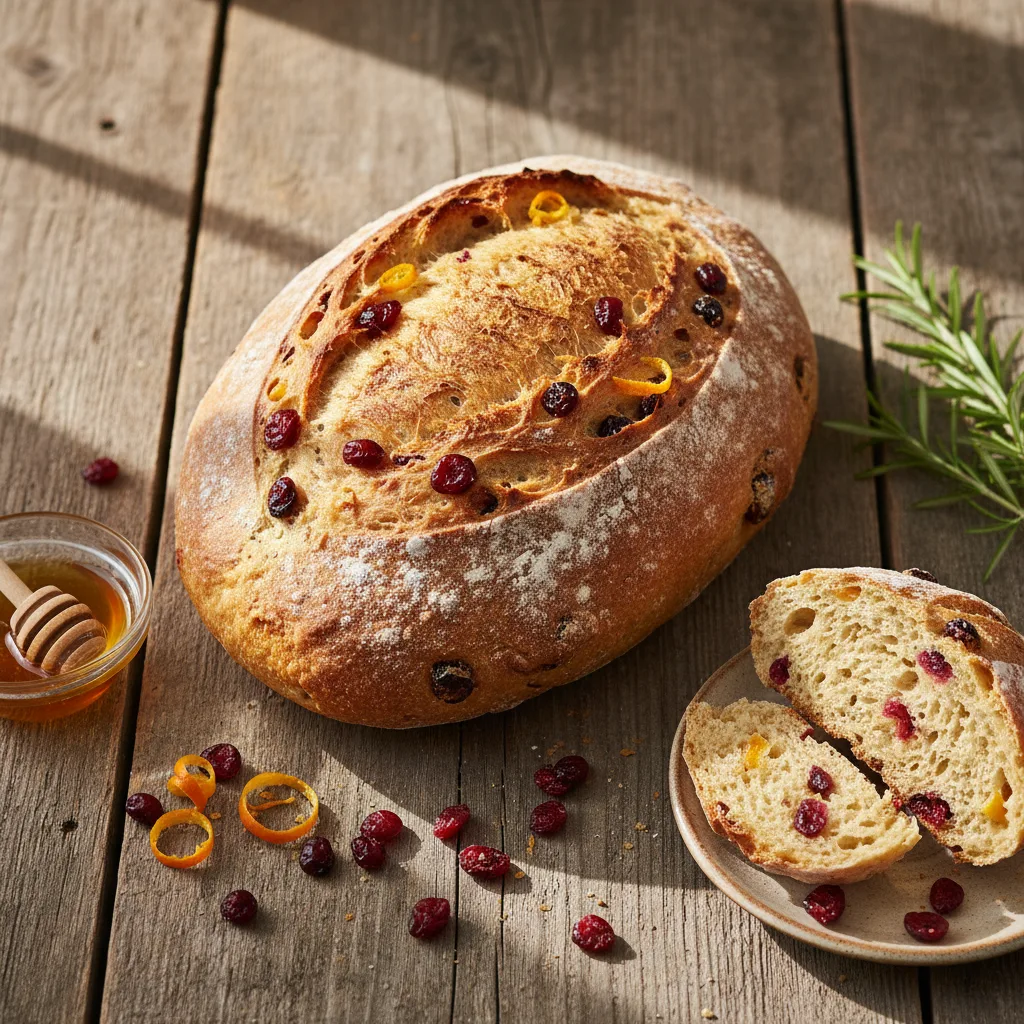 Tranbärsbröd med apelsin