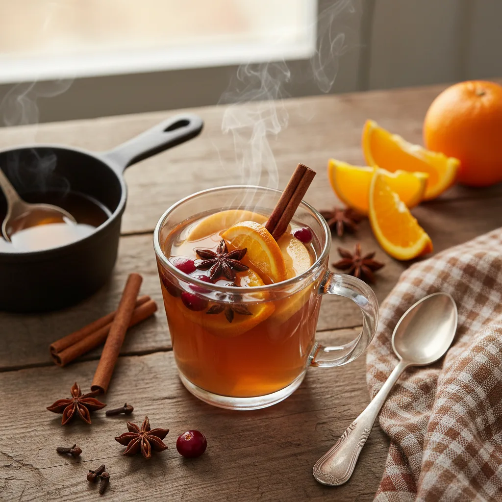 Varmt äppelciderkaffe