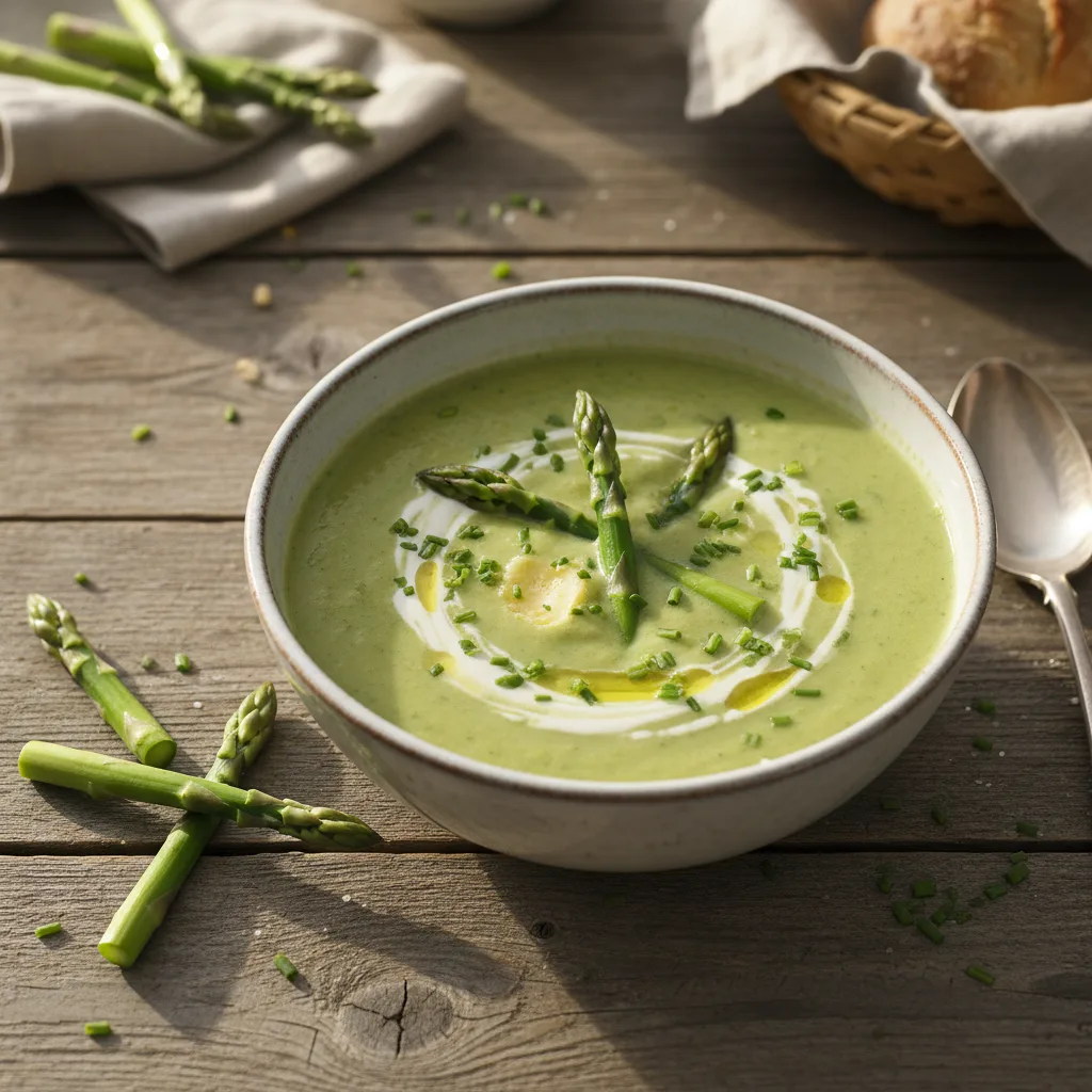 Vårprimörsoppa med sparris