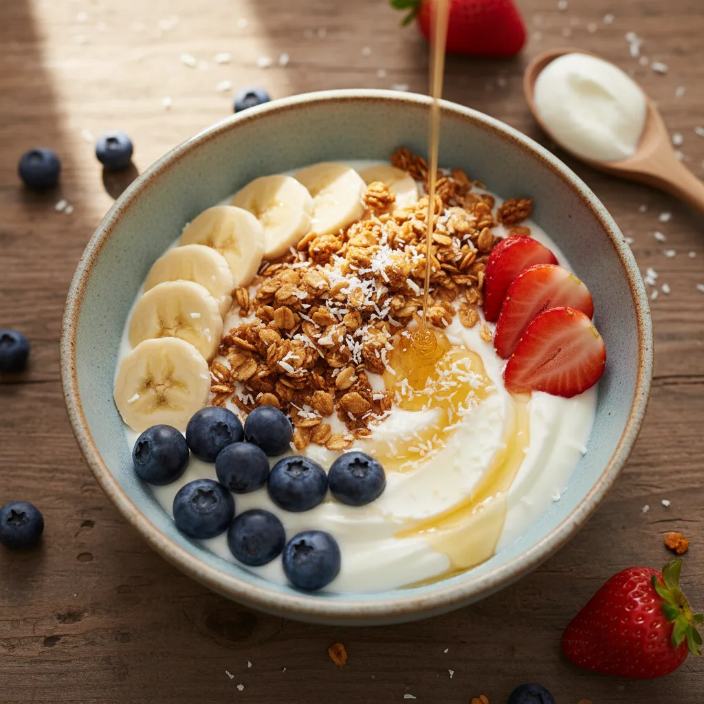 Yoghurtskål med frukt